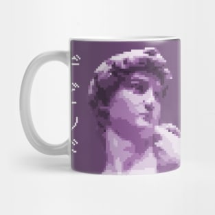 David Vaporwave Pixel Art Mug